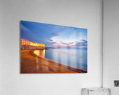Salento. Apulia Puglia Italy. Gallipoli. Sunset on the waterfront Acrylic Print