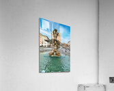 Rome Lazio Italy. Fontana del Tritone Triton Fountain by Bernini in Piazza Barberini Acrylic Print