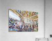 Rome Lazio Italy. The Vatican Museums in Vatican City. Raphael rooms frescoes Acrylic Print