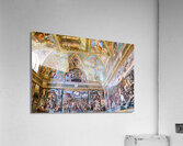 Rome Lazio Italy. The Vatican Museums in Vatican City. Raphael rooms frescoes Acrylic Print