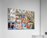 Rome Lazio Italy. The Vatican Museums in Vatican City. Raphael rooms frescoes Acrylic Print