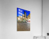 San Gimignano. Tuscany. Italy. Piazza della Cisterna at sunset Acrylic Print