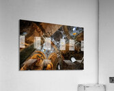 Interior View of the Central Aisle Domes of the Cappella di San Cataldo in Palermo Italy Acrylic Print