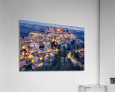 Ragusa Ibla Sicily Italy. Cityscape at sunset Acrylic Print