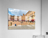 Siena Tuscany Italy. Restaurants in Piazza del Campo Acrylic Print