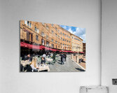 Siena Tuscany Italy. Restaurants in Piazza del Campo Acrylic Print