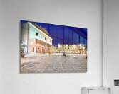 Montefalco Umbria Italy. Piazza del Comune at sunset Acrylic Print