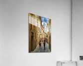 Foligno Umbria Italy. Talking in the alleys of the old town Acrylic Print