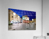 Montefalco Umbria Italy. Piazza del Comune at sunset Acrylic Print