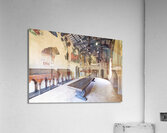 Foligno Umbria Italy. Frescoes at Trinci Palace Palazzo Trinci a patrician residence and museum. Acrylic Print