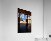 Spoleto Umbria Italy. Piazza del Duomo the theatre and Chiesa di SantEufemia Acrylic Print