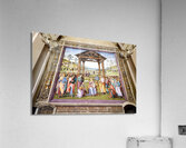 Città della Pieve Umbria Italy. Santa Maria dei Bianchi church. Adoration of the Magi fresco by Perugino Acrylic Print
