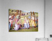 Città della Pieve Umbria Italy. Santa Maria dei Bianchi church. Adoration of the Magi fresco by Perugino Acrylic Print