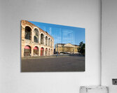 Verona Veneto Italy. The Verona Arena - Roman Amphitheatre and the Town Hall Acrylic Print