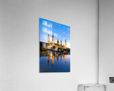 Zaragoza. Saragossa. Aragon. Spain. Cathedral Basilica of Our Lady of the Pillar and river Ebro at sunset Acrylic Print