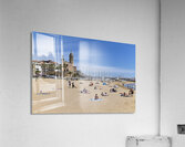 Sitges Catalunya Spain. Panorama view from the beach Acrylic Print