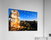 Sandstone sculptures glow at sunset in the Australian outback. Acrylic Print