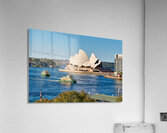 Sydney Opera House and ferries on a sunny day. Acrylic Print