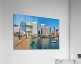 Sydney Harbour with boats and buildings on a sunny day. Acrylic Print