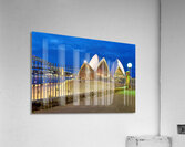 Sydney Opera House and Harbour Bridge at dusk. Acrylic Print