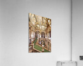 Luxurious ornate interior with grand staircase and classical st Acrylic Print