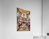 People dining in a grand ornate museum cafe. Acrylic Print