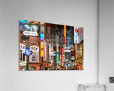 Neon lights shine bright in Shibuya district at night in Tokyo Acrylic Print