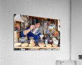Street stall in Tokyo serving coffee and tea to customers Acrylic Print