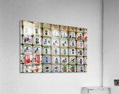 Sake barrels lined up at Meiji Jingu in Tokyo Japan Acrylic Print