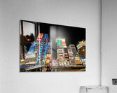 Neon lights shine bright in Shinjuku district of Tokyo at night Acrylic Print