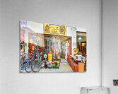 Flea market shopping in Monastiraki Athens Greece with vintage i Acrylic Print