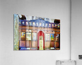 Old church interior with icons and altar in quiet setting Acrylic Print