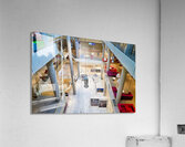 Visitors explore the Stavros Niarchos Foundation in Athens Acrylic Print