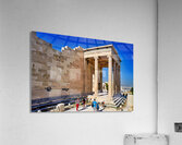 Exploring the erechtheion temple at acropolis in athens greece Acrylic Print