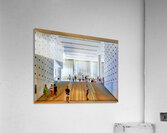 People walk around the Acropolis Museum in Athens Greece Acrylic Print