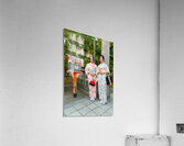 Young women in traditional kimono at Yasaka Shrine in Kyoto Acrylic Print