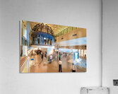 Visitors explore the Peace Memorial Museum in Hiroshima Japan Acrylic Print