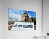 Hiroshima Peace Memorial Genbaku Dome and surrounding area in Ja Acrylic Print