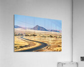 Driving through Namib Naukluft National Park towards Sossusvlei  Acrylic Print