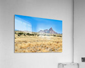 Granite peaks of Spizkoppe rise above the Namib Desert in Namibi Acrylic Print