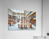 Students study in spacious library reading room at Mitchell Libr Acrylic Print
