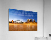 Sydney Opera House and Harbour Bridge at dusk. Acrylic Print
