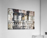 Ancient stone bas reliefs depicting figures and decorative eleme Acrylic Print