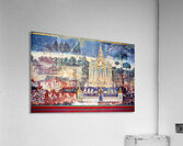 Ancient mural depicting temple figures and scenes of life. Acrylic Print