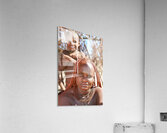 Portrait of Himba woman and child in Kunene region of Namibia Acrylic Print