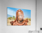 Portrait of a Himba woman in Namibias Kunene region Acrylic Print