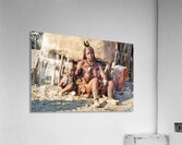 Mother and son in Himba village in Kunene Region of Namibia Acrylic Print