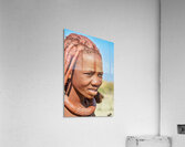Portrait of a Himba woman in Kunene region of Namibia during the Acrylic Print