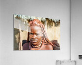 Himba woman in traditional hair headdress in Kunene Region of Na Acrylic Print