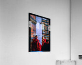 Bhutanese monks using a mobile phone. Acrylic Print